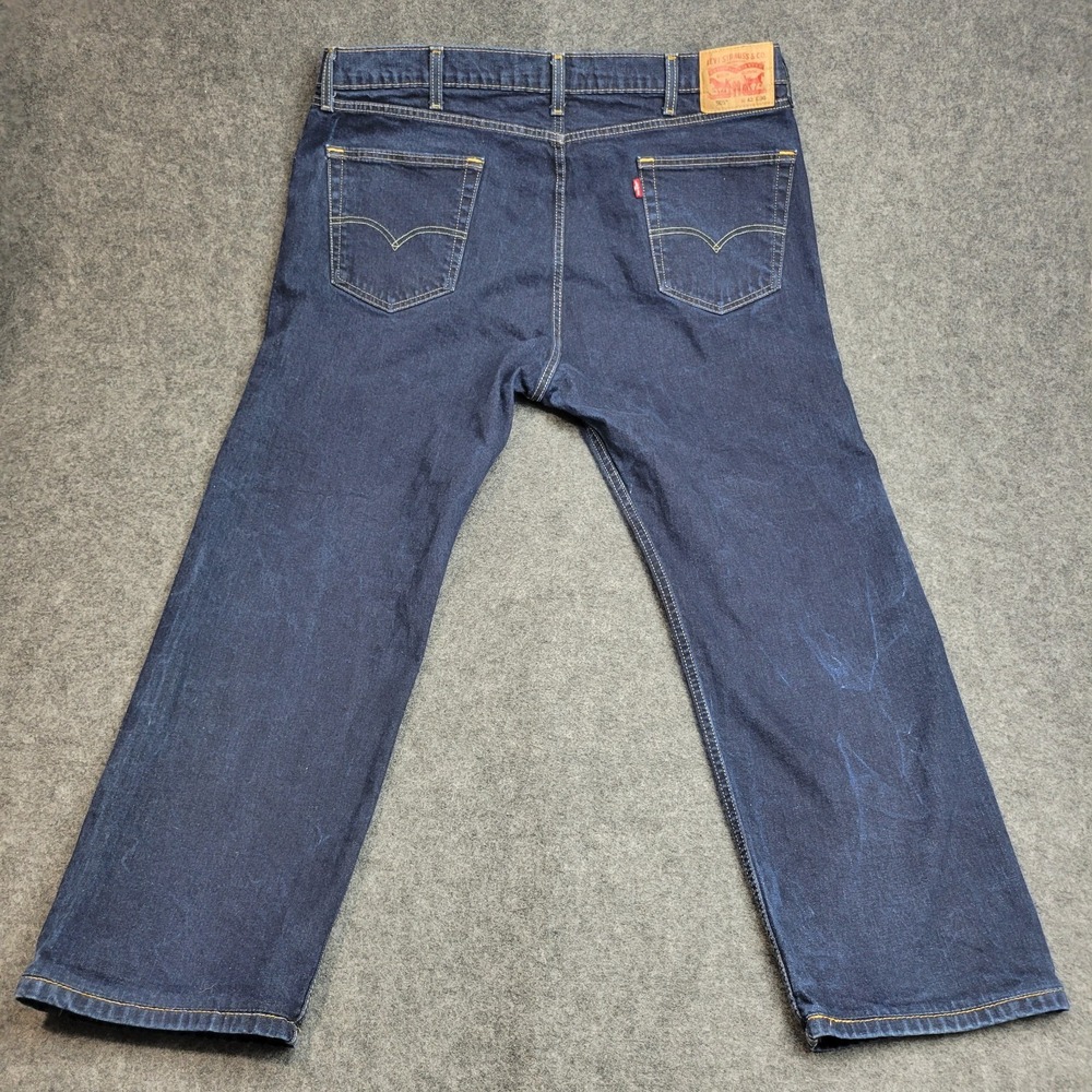 Levis 505 Jeans Mens 42x30 Blue Denim Red Tab Y2k Streetwear Americana Weekend - Picture 3 of 12